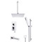 Tub and Shower Faucet Set with Handheld and Ceiling Rain Shower Head